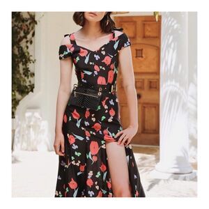 Alice McCall One Kiss Silk blend midi dress